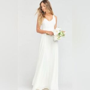 Show Me Your MuMu Jenn Wedding Cake Chiffon Dress Sz M